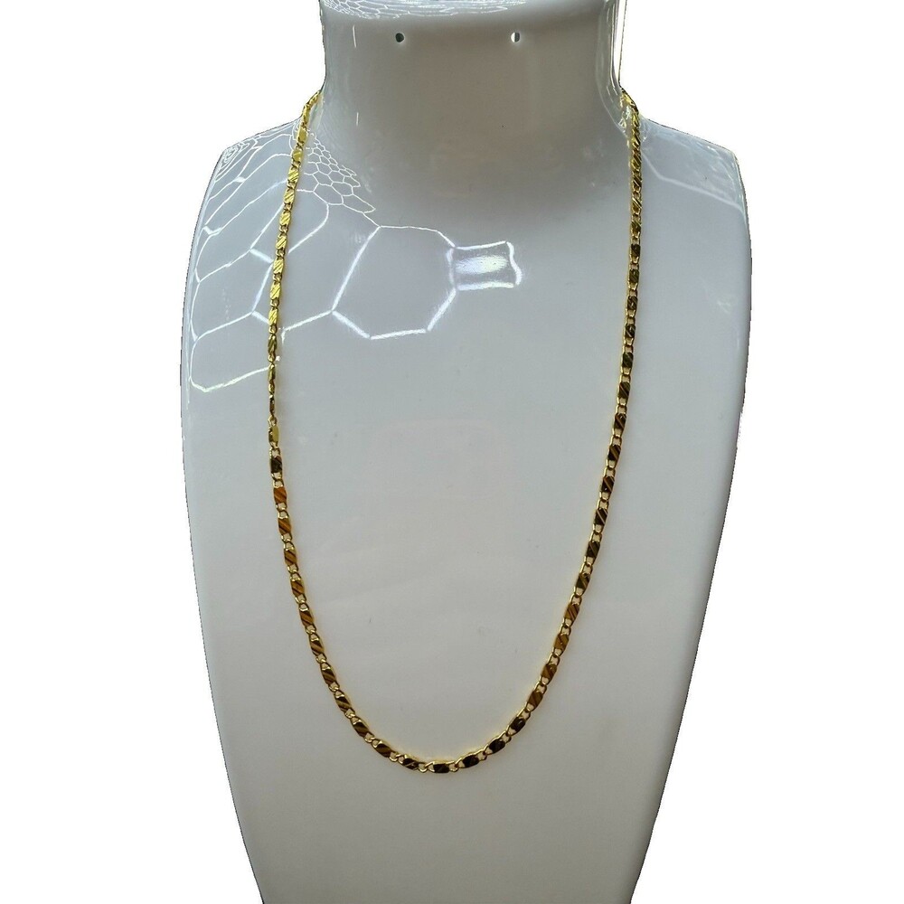 18K Valentino Flat Link Chain 2mm 16” 5grams